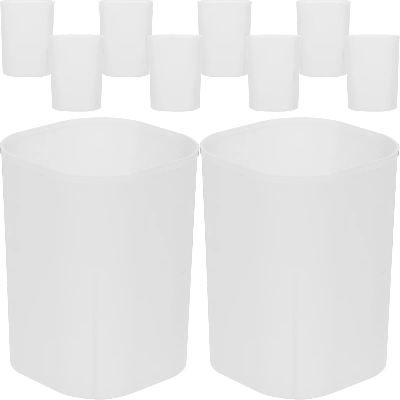 

10pcs Pen Organizer Office Desktop Pen Holder Simple Style Pen Holder Multi-function Pen Storage Bucket