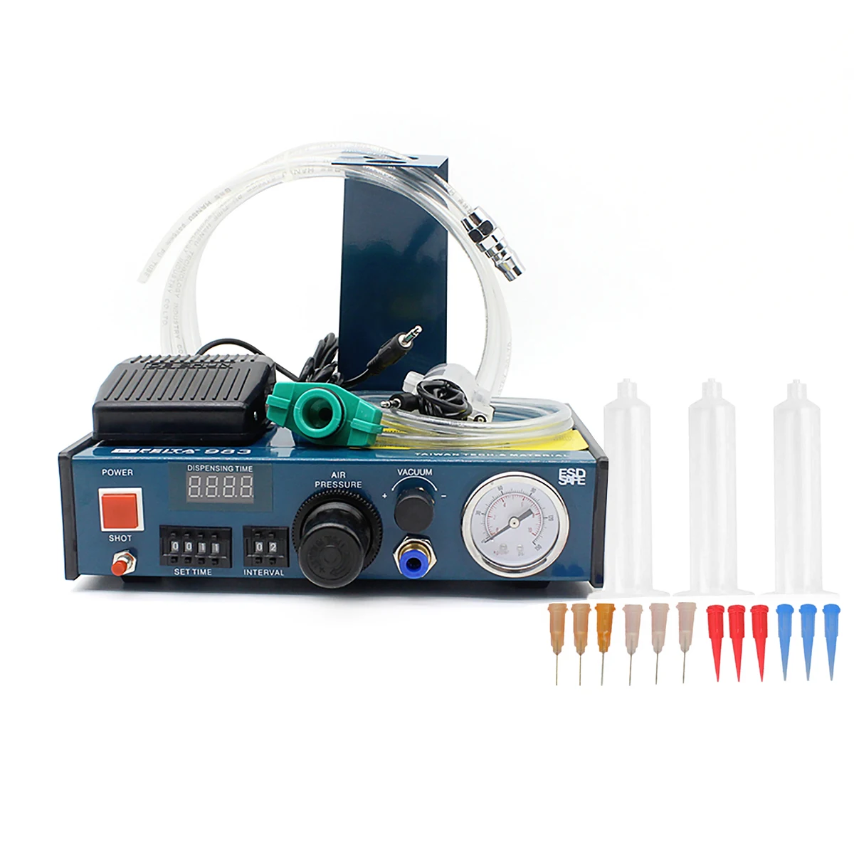 FEITA 983 Auto Glue Dispenser Digital Display Automatic Solder Paste Liquid Adhesive Controller Dropper Machine
