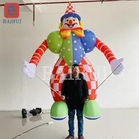 3.5M Cartoon Clown DIY Walking Dance Inflatable Air Model for Playground Performance Props Festival Supermarket Circus Puppet 1