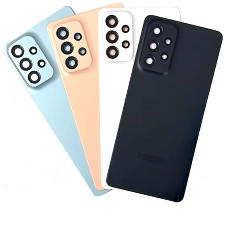 For Samsung Galaxy A33 A53 5G Battery Case Back Cover A336 A536 Rear Door Panel Housing With Camera Glass Lens samsung phone case,phone back cover,glass battery cover,glass phone back cover,phone camera lens,camera lens cover