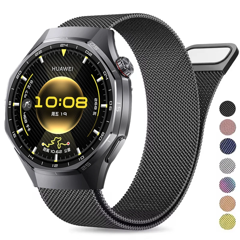 Magnetic Milanese Loop Stainless Steel Strap, 20-22mm,