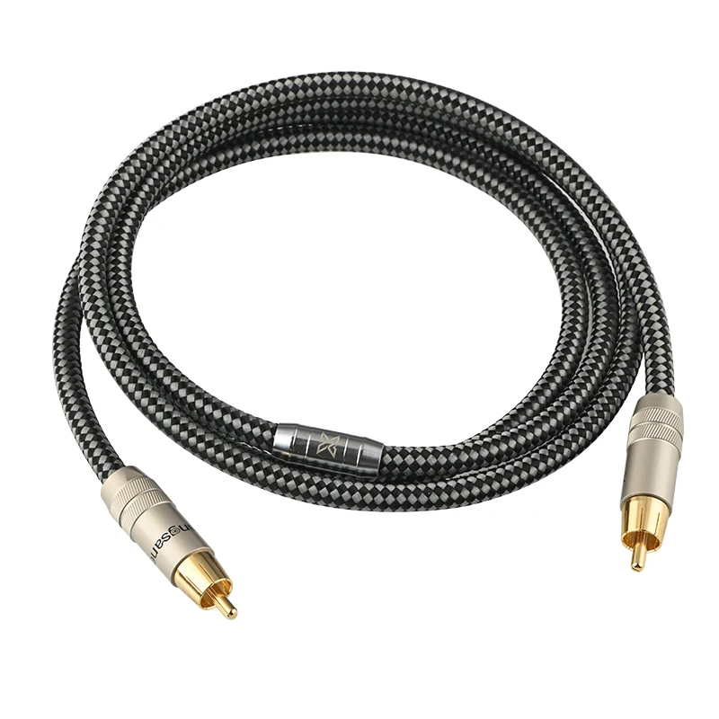 Xangsane-cabo de Áudio Coaxial Digital Banhado a Prata Cabo Subwoofer Spdif Amplificador de Potência de tv 5.1 Audio dc 75 o 6nocc - Image 6