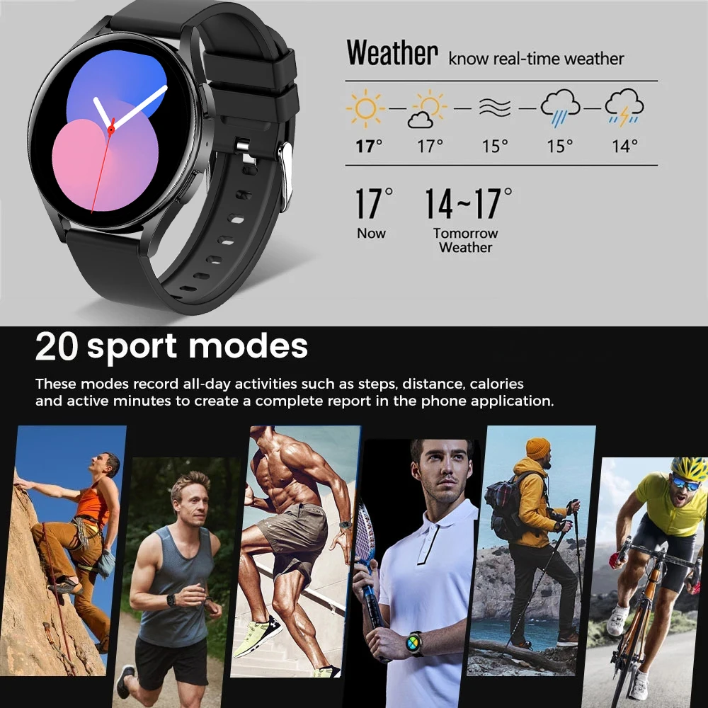 2023 New Smartwatch 5 for Men Full Touch Blood Pressure Blood Oxygen Bluetooth Call Smart Watch Men Women For Xiaomi Huawei IOS