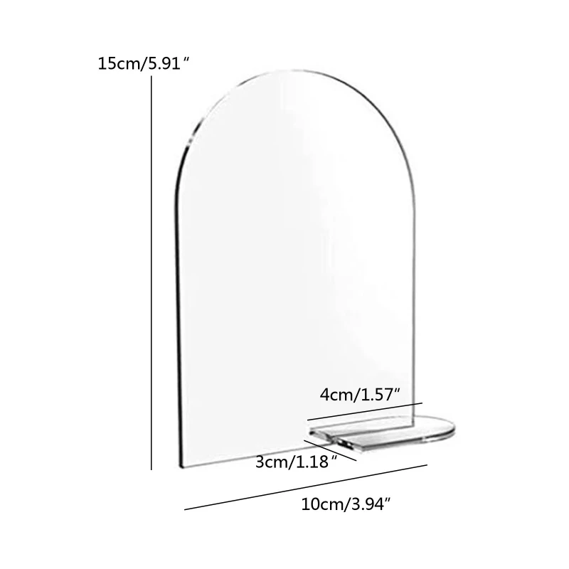 Place Cards Wedding Table Numbers 5pcs DIY Blank Acrylic Arch Table Sign Guest Name Tag Round Top Clear with Stand Arch Table Numbers