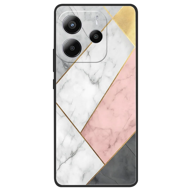 Marble Painting Pattern Soft Silicone Anti-Drop Phone Case