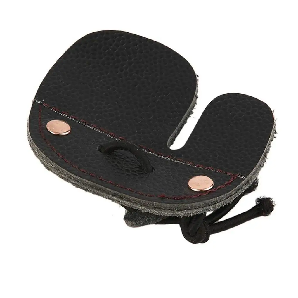 

Fingertip Guard Leather Indoor Outdoor Camping Shooting Hand Guarding for