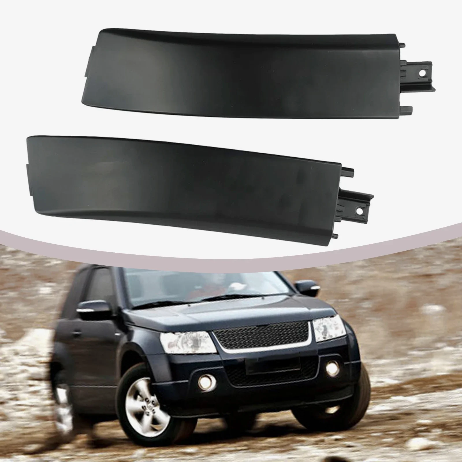 2Pcs Roof Rack Rail Front End Cap Left & Right For Suzuki