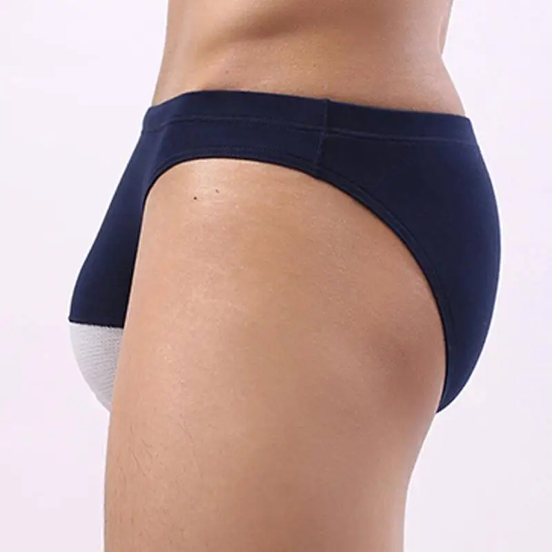 Cotton Men Briefs Underwear Sexy U Convex Male Panties Breathable Antibacterial Mesh Penis Pouch Men Shorts Man Jockstrap Bikini 3