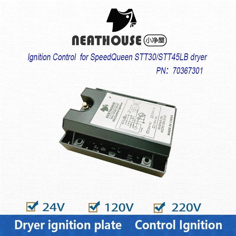 SpeedQueen Dryer 24v Ignition Control 70367301 dryer ignition control