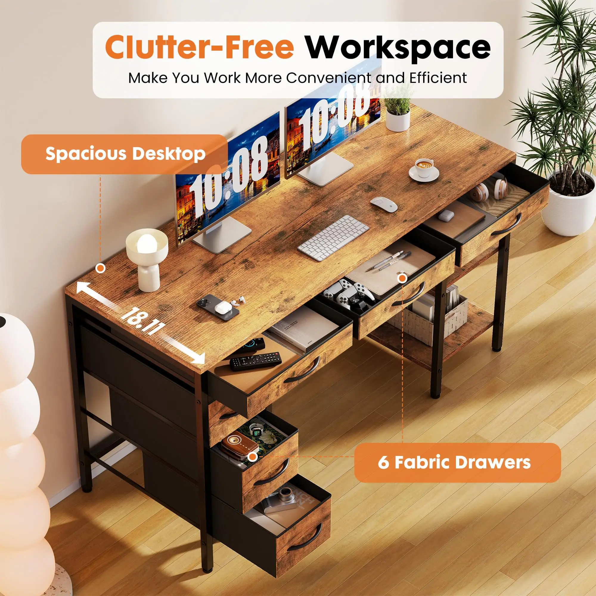 desk frame support structure