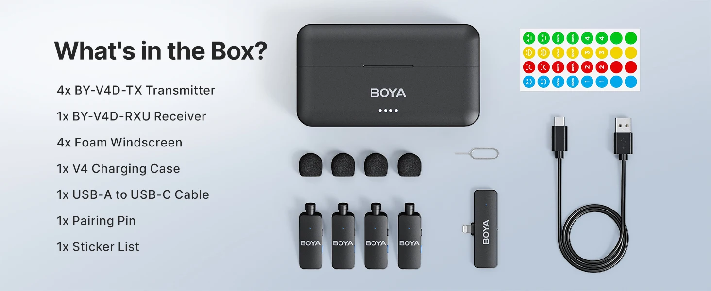 Boya BY-V4 4-Channel Mini Wireless Microphone Price in Bangladesh