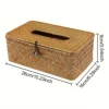 1pc Simple Tissue Box, Napkin Dispenser Container, Tissue Holder With Cover, Tissue Storage Box For Bathroom Living Room Bedroom 4