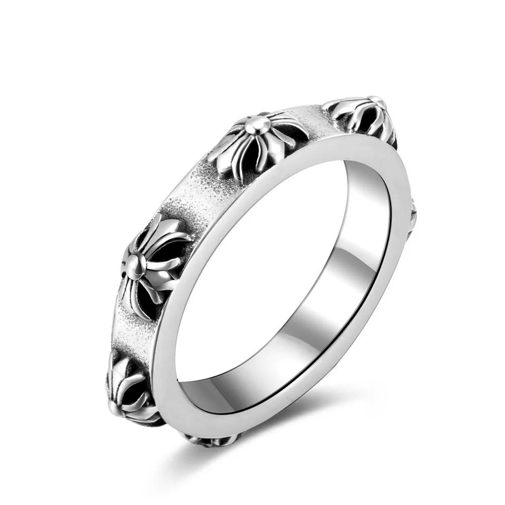 Men-s-Hip-hop-Punk-Style-Stainless-Steel-Flower-Ring-Couples-Cute ...