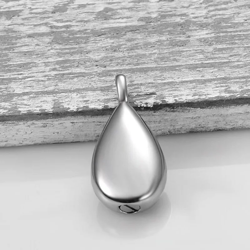 

Cremation Jewelry Necklace for Ashes, Pet Memorial Urn Pendant, Personalized Teardrop Urn
