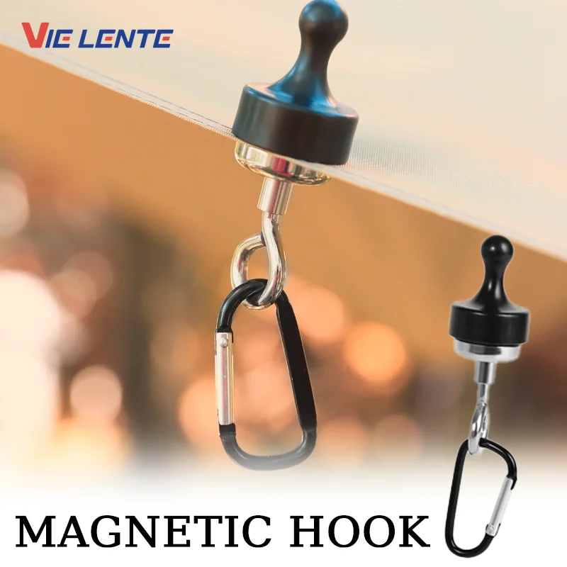 Magnetic Hooks Fishing Hanging Buckle Magnetic Buckle Fast Hanging Wireless Lost Rope Tent Canopy Mountaineering Magnetic Hook