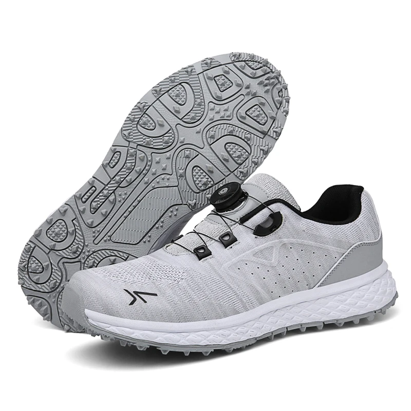SummerGolfShoesforMenBreathableMeshSneakersLuxuryGolferWear