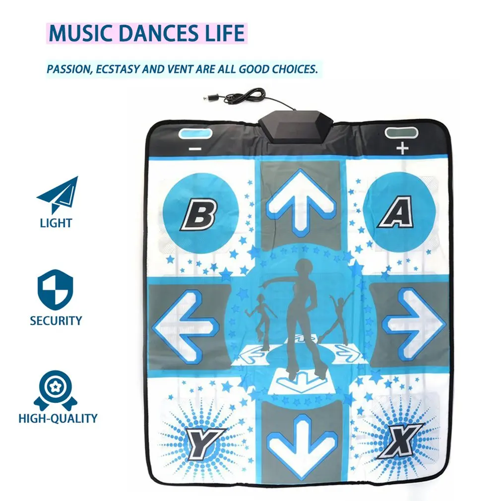 Newest Anti Slip Dance Revolution Dancing Pad Mat Dancing Step for Nintend for WII PC TV Party Game Accessories with USB