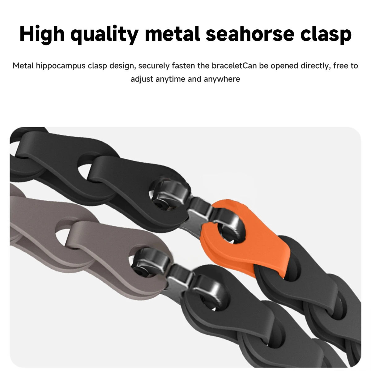 Silicone Chain Strap Replacement Wristband Bracelet