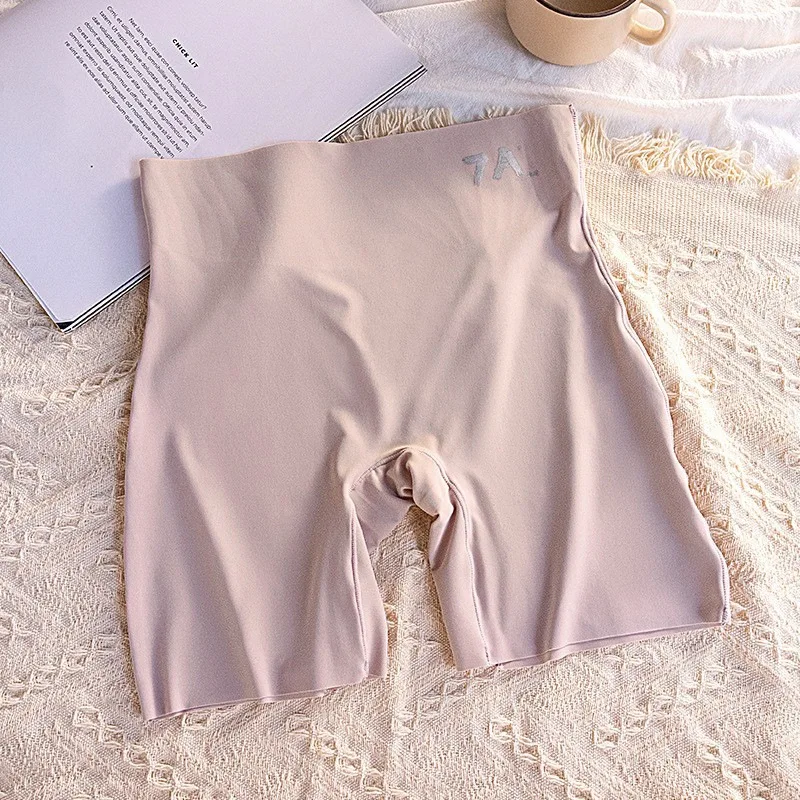 Women Seamless Shorts Summer Underwear for Adult Anti-light Lady Safety Short High Waist Belly Leggings