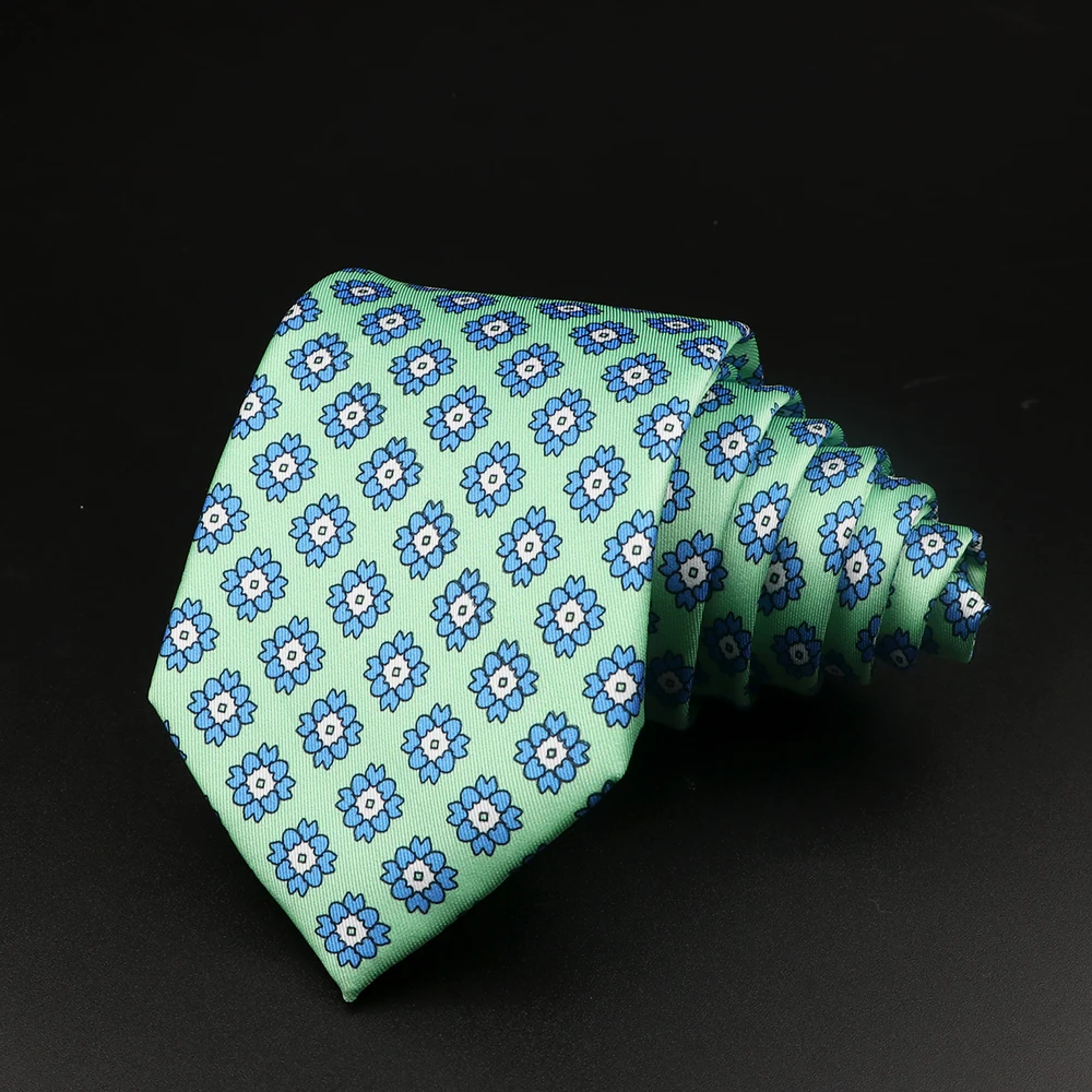 Neck tie New Men's Tie Vintage Gravatas Fashion Soft Novelty Blue Green Red Necktie Daily Wear Cravat Business Party Wedding Accessories