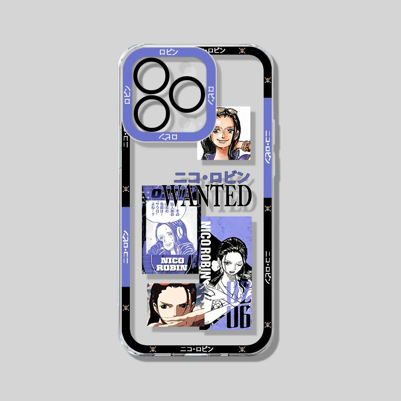 Cartoon Soft Silicone Clear Phone Case with Transparent Back Cover