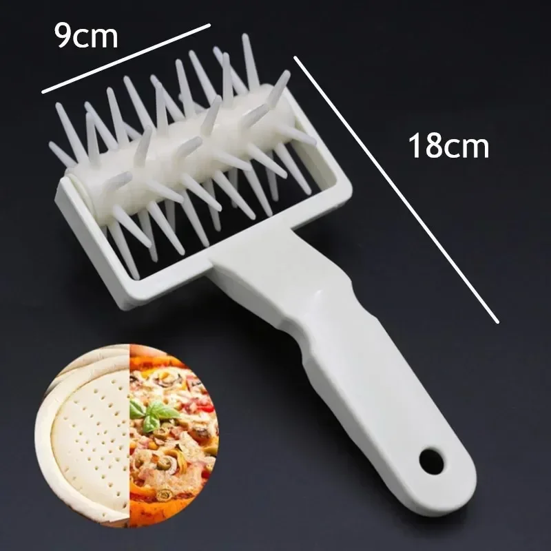 Pizza Rolling Pin Punch Pastry Roller Pin Biscuit Dough Pie Hole Embossing Dough Roller Lattice Craft Kitchen Bake Cooking Tool pizza roller pizza roller pin