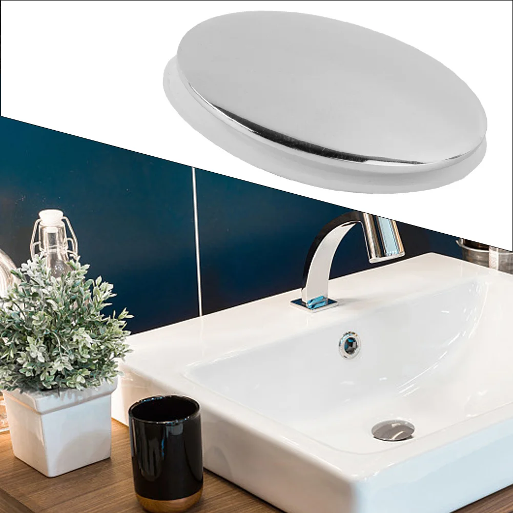 36mm Replacement Sink/Basin Waste Plug Cap Chrome Kitchen Bathroom Wash Basin Sink Anti Clogging Press Pop-up Type