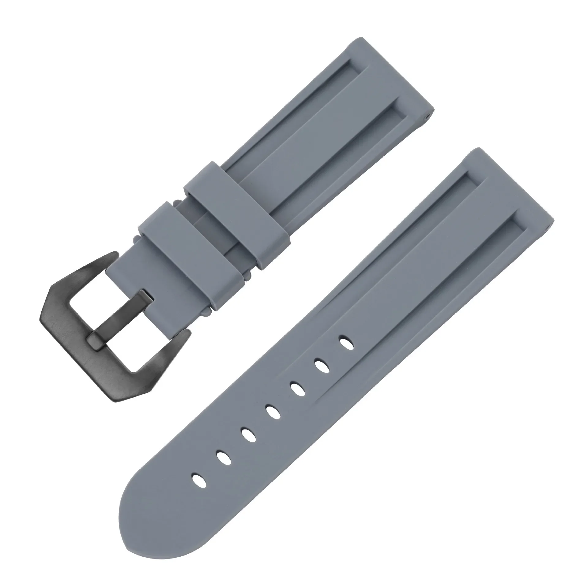 Premium Silicone Sport Watch Band - Waterproof Rubber Strap