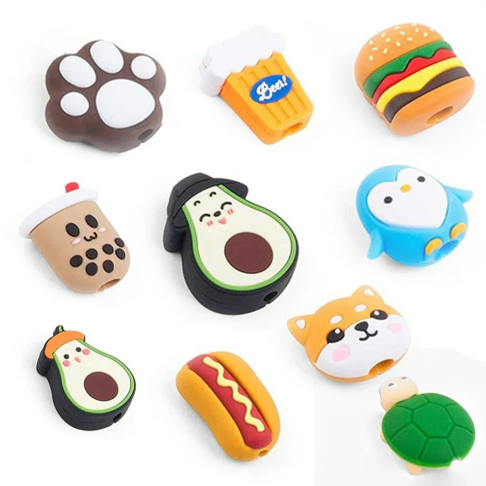 Silicone USB Cable Organizer and Protector - Durable Cable Winder and Charger Wire Saver