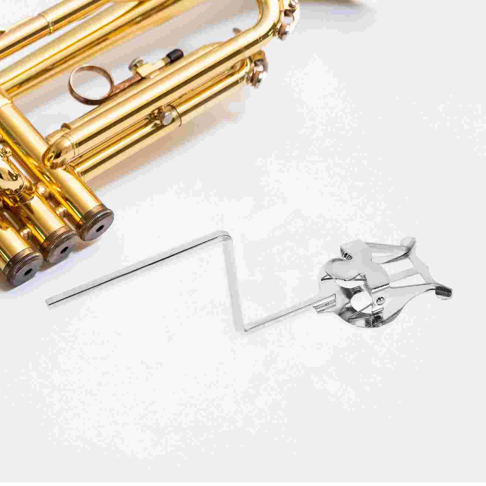 

Sheet Clip Stand Saxophone Lyre Sheet Clamp Universal Saxophone Instrument Note Rack for Home Classroom Performance ( Silver )