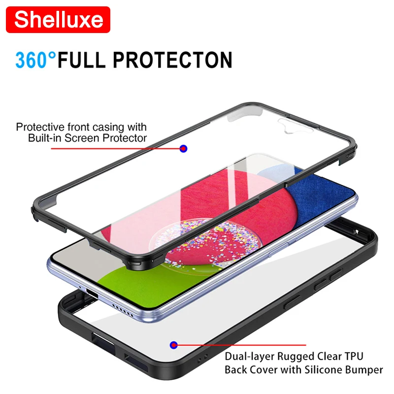 360 Full Body Clear Double-Sided Silicone Case Cover