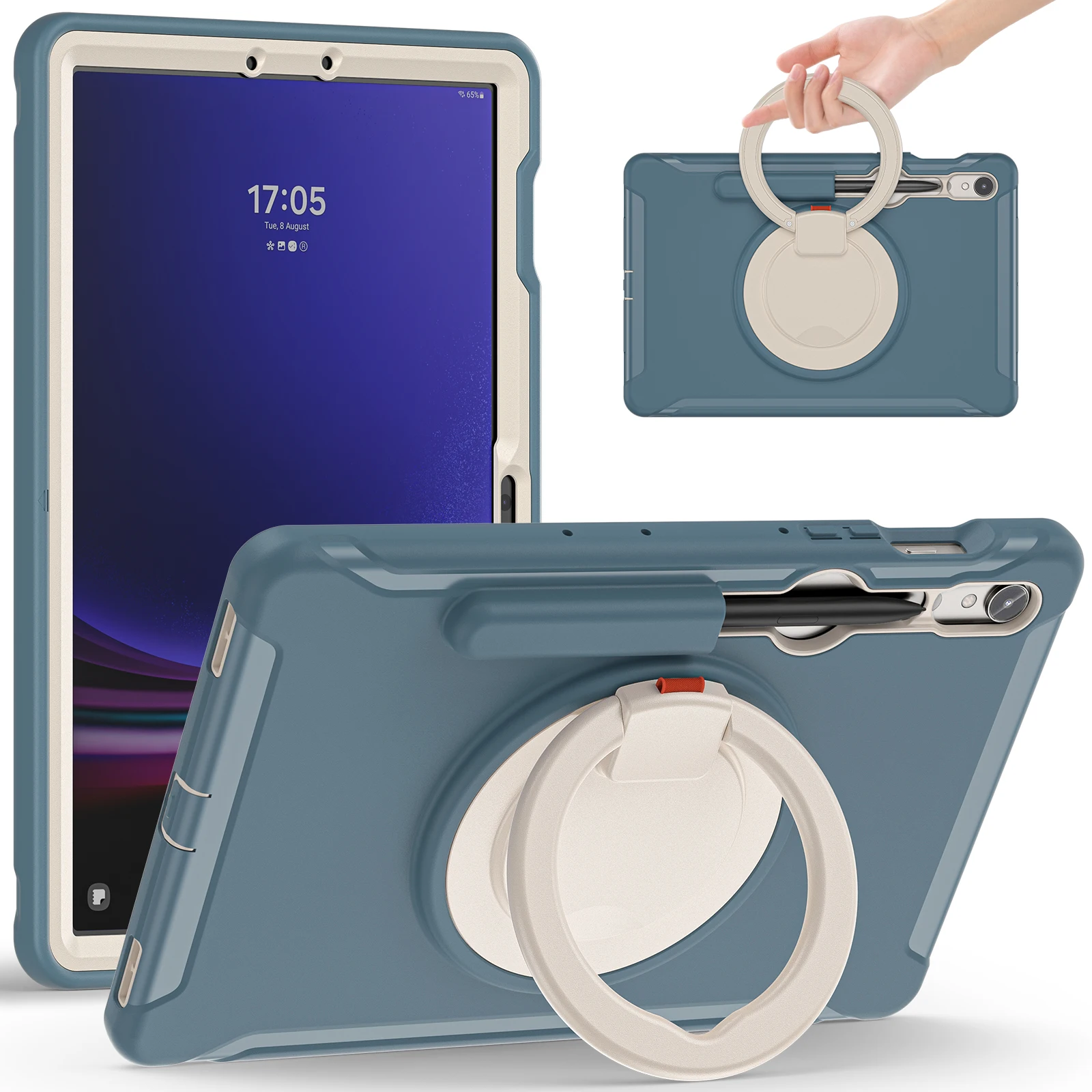 Universal Stand Case for Tablets - Protective Cover with Adjustable Viewing Angles