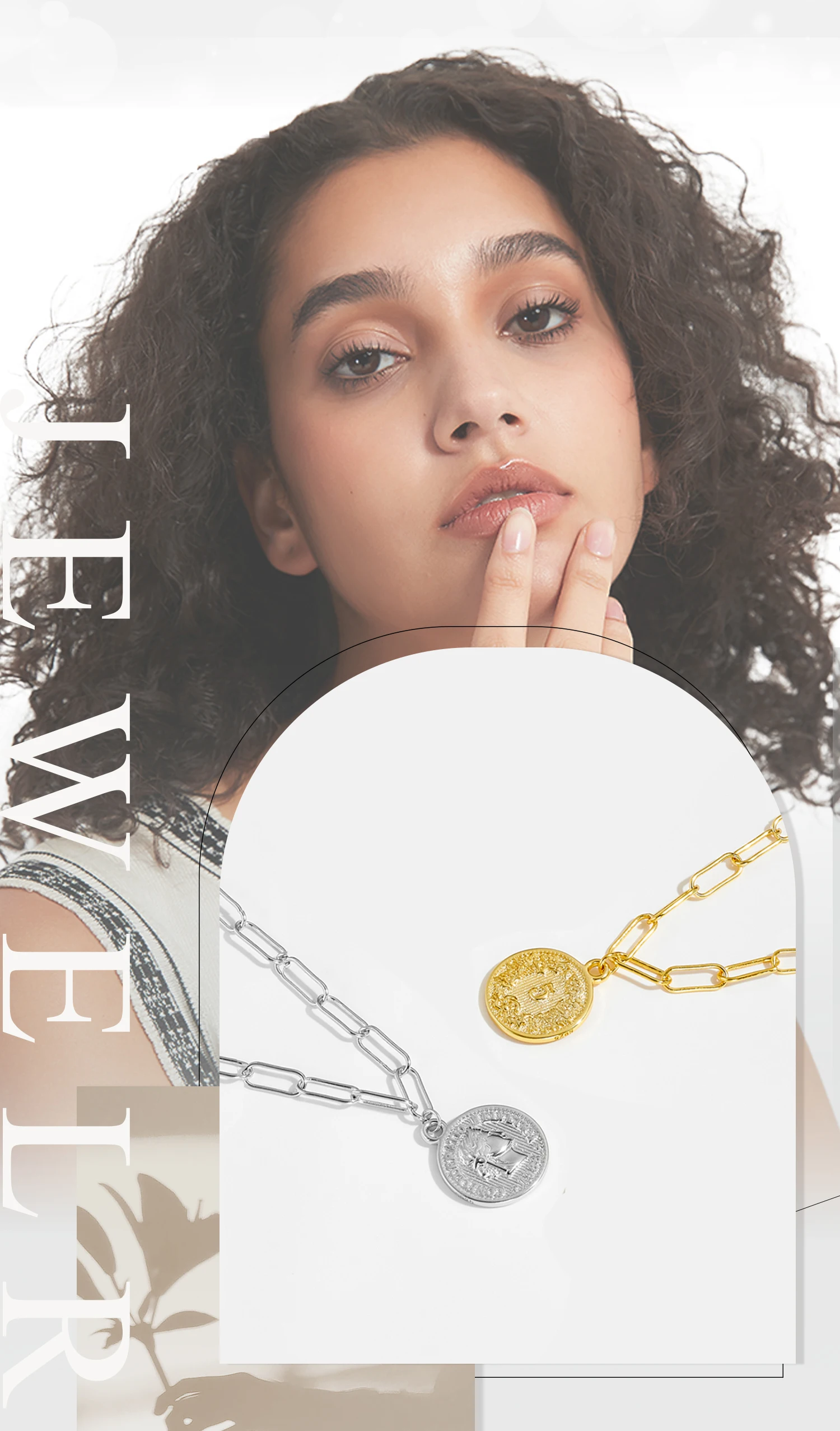 Silver Big Horoscope Chain Coins Queen Necklace