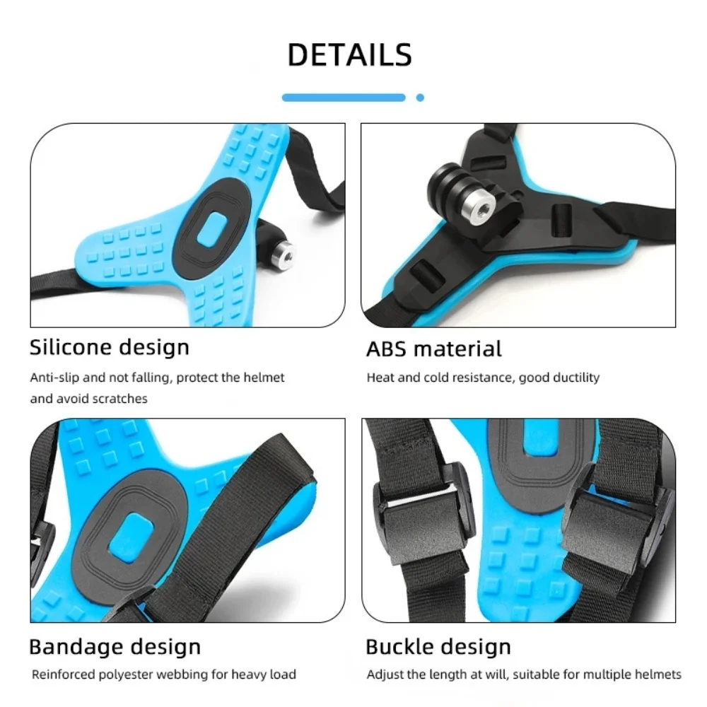 Support mentonnière casque moto pour GoPro Hero 10 9 8 7 5 OSMO EKEN SJCAM