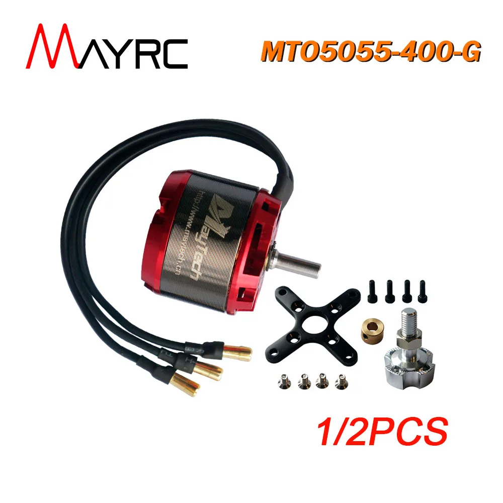 

1/2PCS MAYRC 5055 400KV Max.Current 45A Brushless Outrunner Motor for Fixed-wing Aircraft Airplane FPV Biplanes RC Warbirds UAV