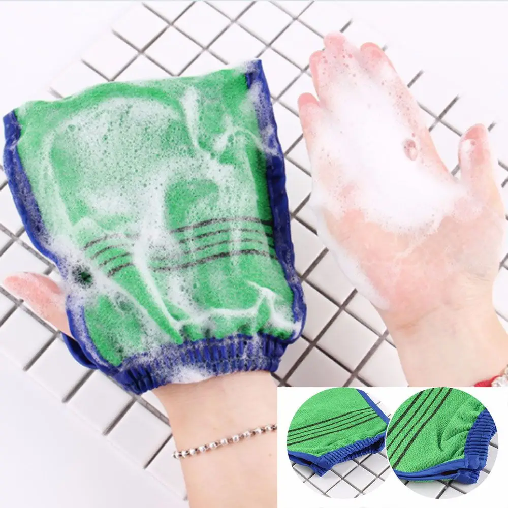 

Random Color Bathroom Products Rub Face Body Cleaning Scrub Mitt Dead Skin Removal Bath Glove Shower Spa Exfoliator