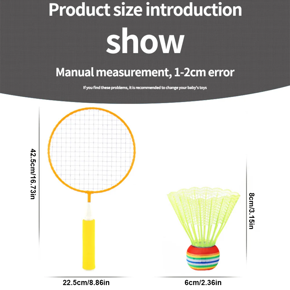 Badminton Racket Set 2 Shuttlecocks for Kids Indoor/Outdoor Sport Game