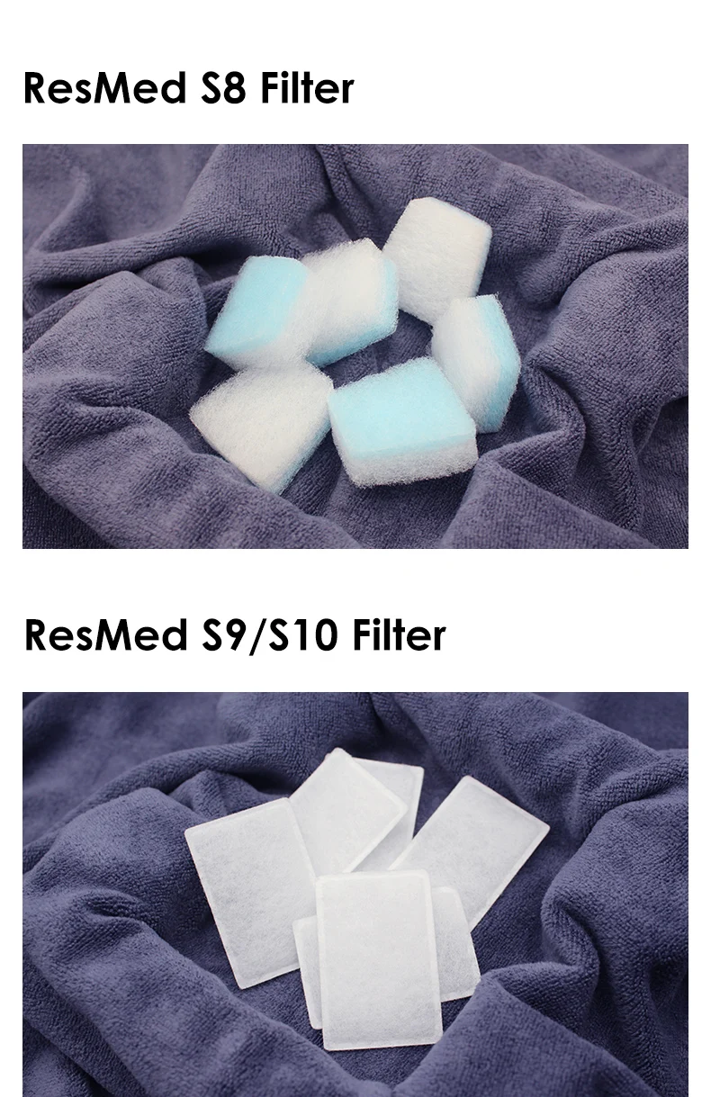 Resmed S8 S9 S10 Airmini High Efficiency Filter Cotton For CPAP Mask Auto APAP Machine Replacement Humidifier Plus Heat Moisture