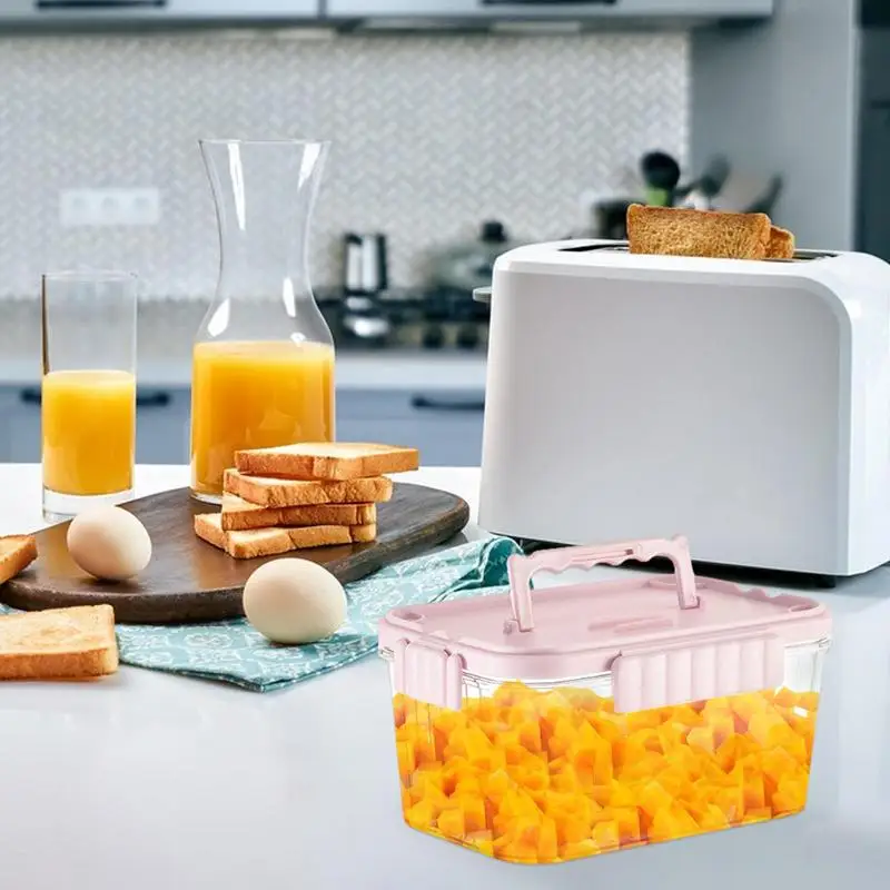 

Refrigerator Organiser Bins Portable Food Storage Containers Fridge Food Storage Box Keeping Fresh Vegetable Fruit Drain Basket