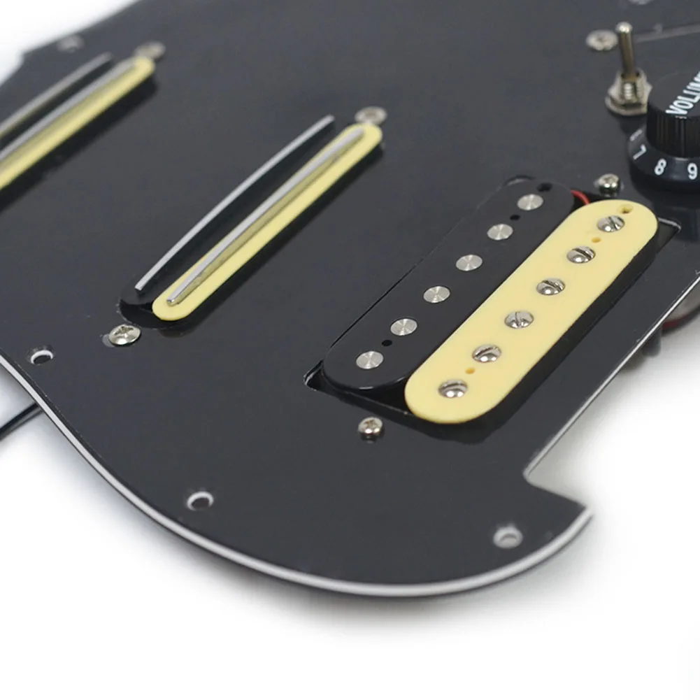 

Загруженная деталь для гитары Pickguard ST, пикап для электрогитары Pickguard с предварительно загруженной проводкой Singlecut 10 ± 0,5 12 ± 0,5