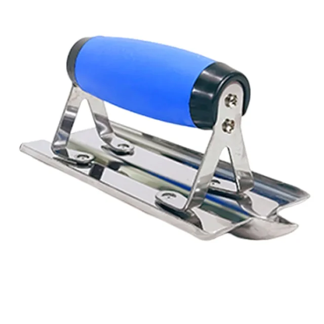 Stainless Steel Inside/Outside Corner Trowel Smooth Finishing Trowel With Ergonomic TPR Comfort Handle For Wall Cleaning Tools