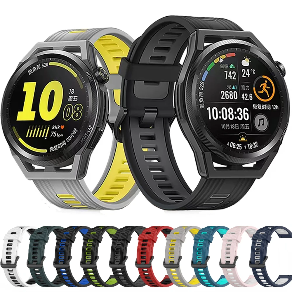 Cinturino In Silicone Da 22Mm 20Mm Per Huawei Watch Gt Runner/2/Pro Bracciale Sostituibile Correa Per Samsung Watch 5/5 Pro/4/4 Classic Band
