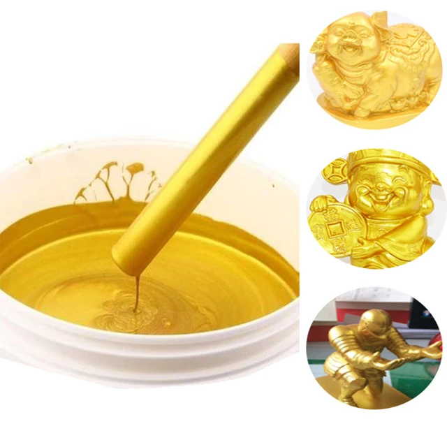 50g Hot stamping bright Gold paint,Metal lacquer, wood paint, tasteless  water-based paint,Can be applied on any surface - AliExpress