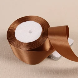 Luxurious Silk Satin Ribbons for Gift Wrapping and Event Decoration (30 coffee)