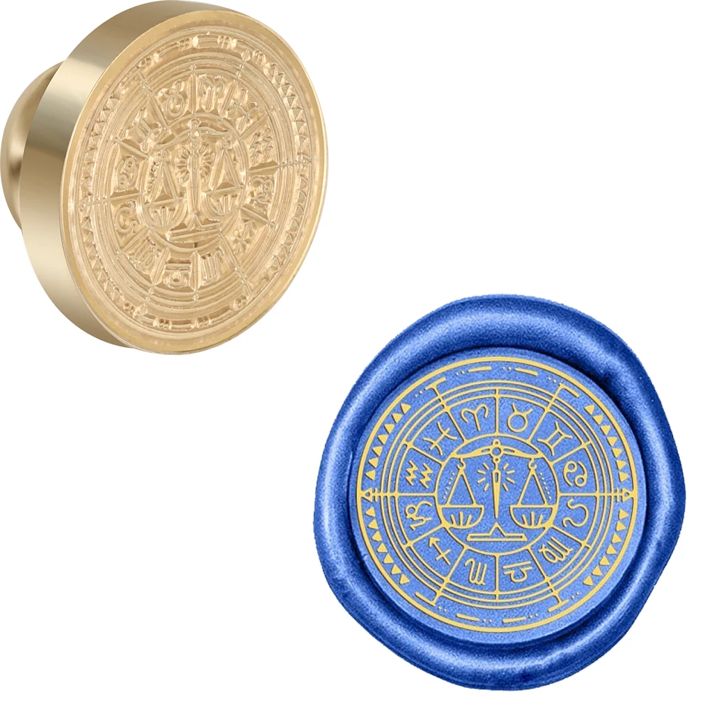 Wax Seal StampCustom Logo Wax Seal Stamp, Deluxe Metal Retro Wax Seal...