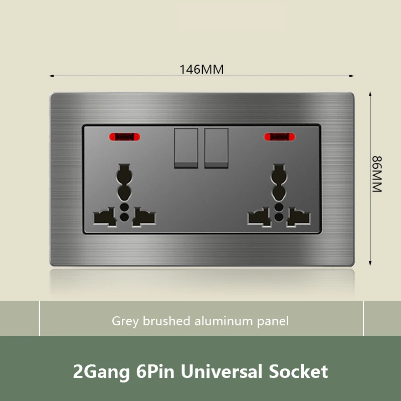 2gang 6pin universal