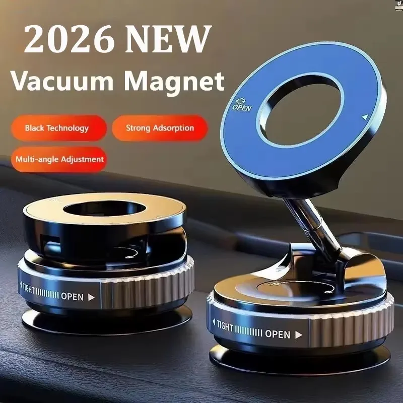 1 Pcs 360° Upgraded Adjustable&Foldable Magnetic Car Mobile Phone Holder Hollow Out Design Rotatable Zinc Alloy And ABS Material 1
