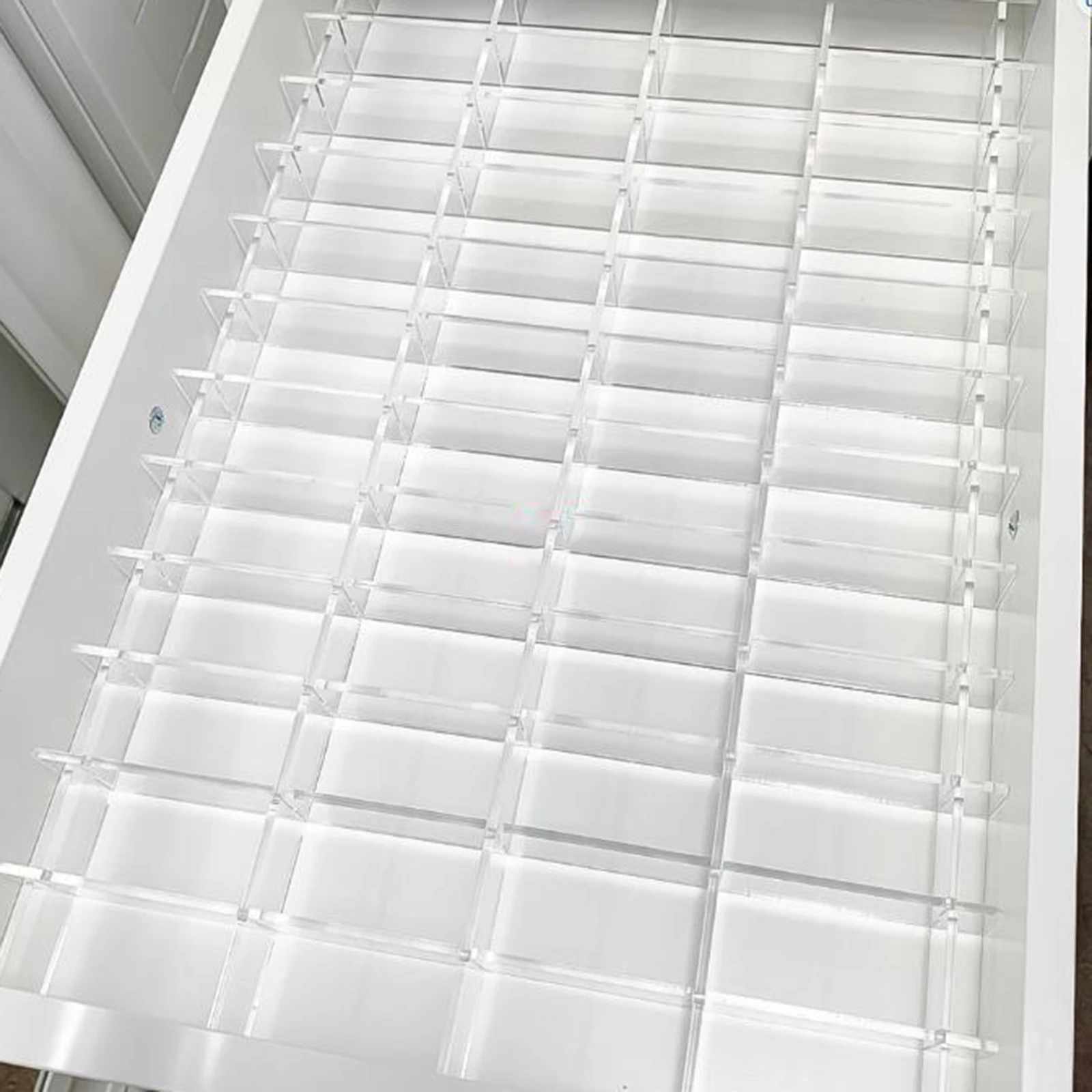 6 divisori per cassetti, organizer, divisorio per cassetti in acrilico trasparente antiscivolo per calzini, abbigliamento, utensili da cucina, cassetti, camera da letto  15