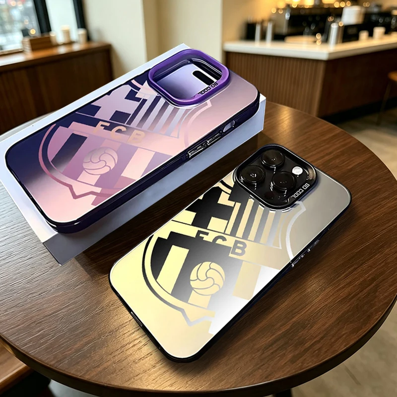 Fan Football Badge Frosted Acrylic Hard Phone Case