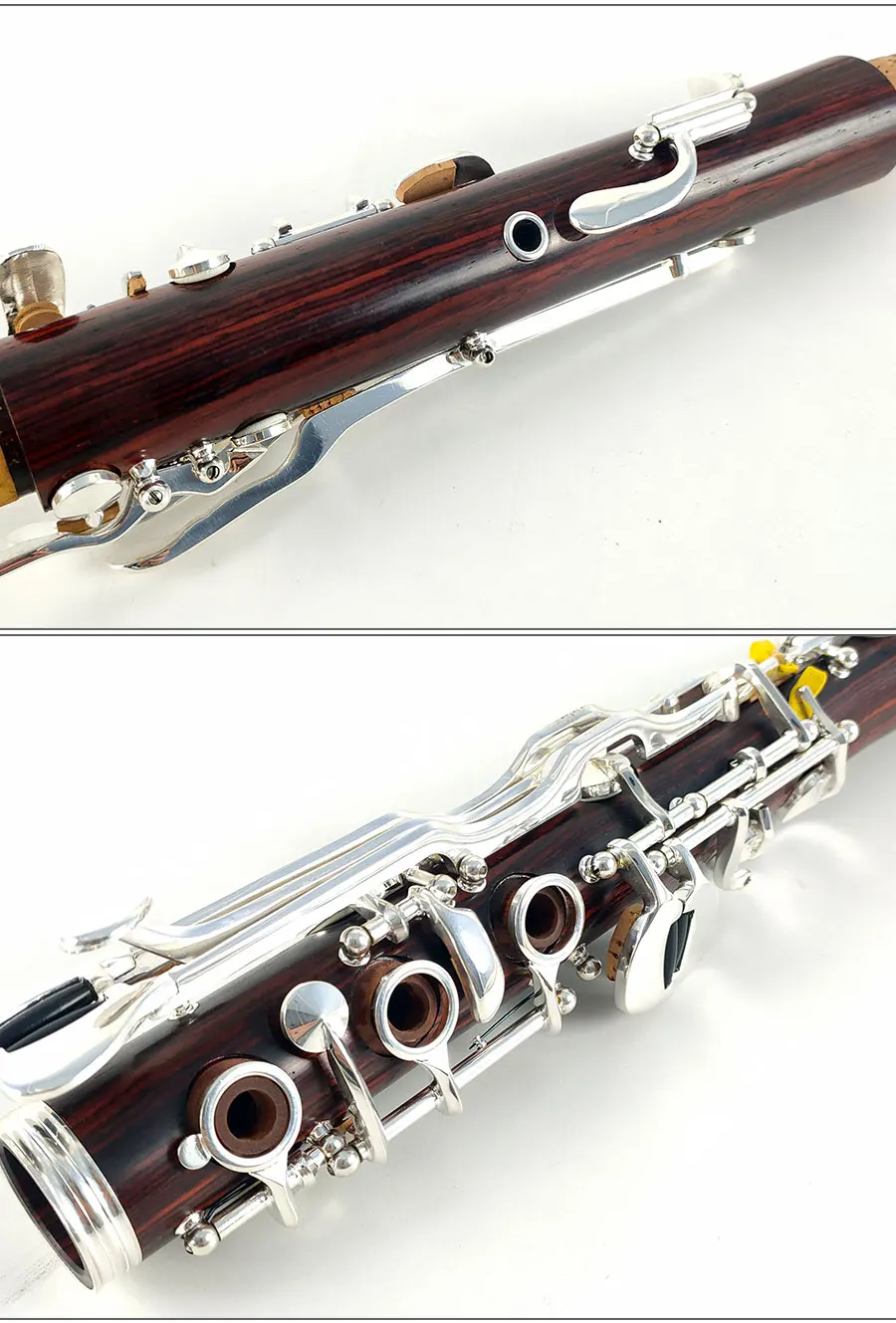 MORESKY Klarinette Oehler Ebony/Grenadilla Bb 20-Tasten Türkisches Cocobolo/Mopane Wood Sib GM13 – Detail 7
